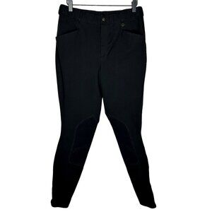 Ovation Riding Pants Womens Size 32 Long Black Equestrian Breeches Horseback